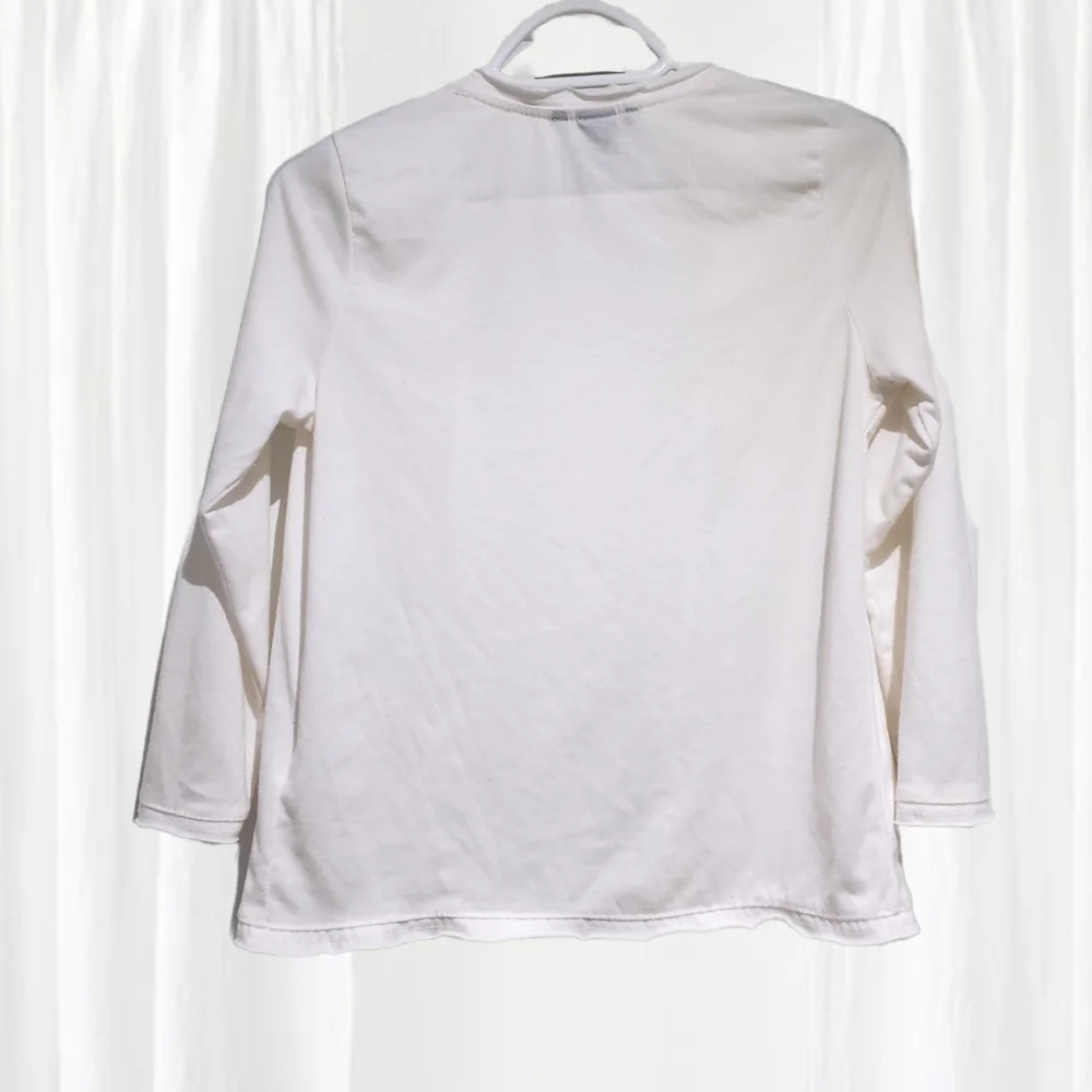 H&M White Cardigan horizontal pockets- XS - Picture 2 of 5